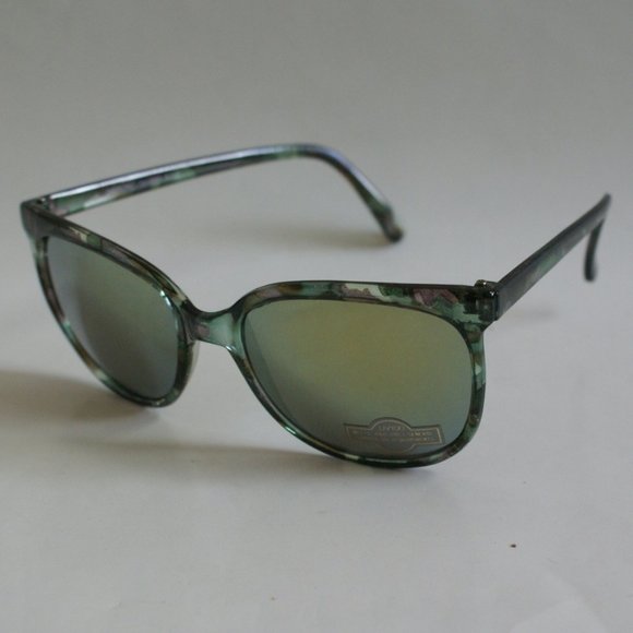 NWT True Vintage Schoolboy style crystal marble multi-color frame sunglasses main image 4